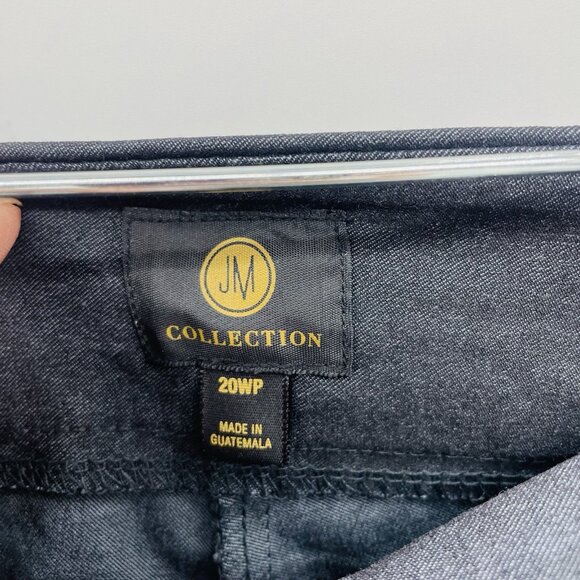 JM Collection Womens Petite Plus Size 20WP Tummy Control Pull-On Slim-Leg Pants - Picture 7 of 9